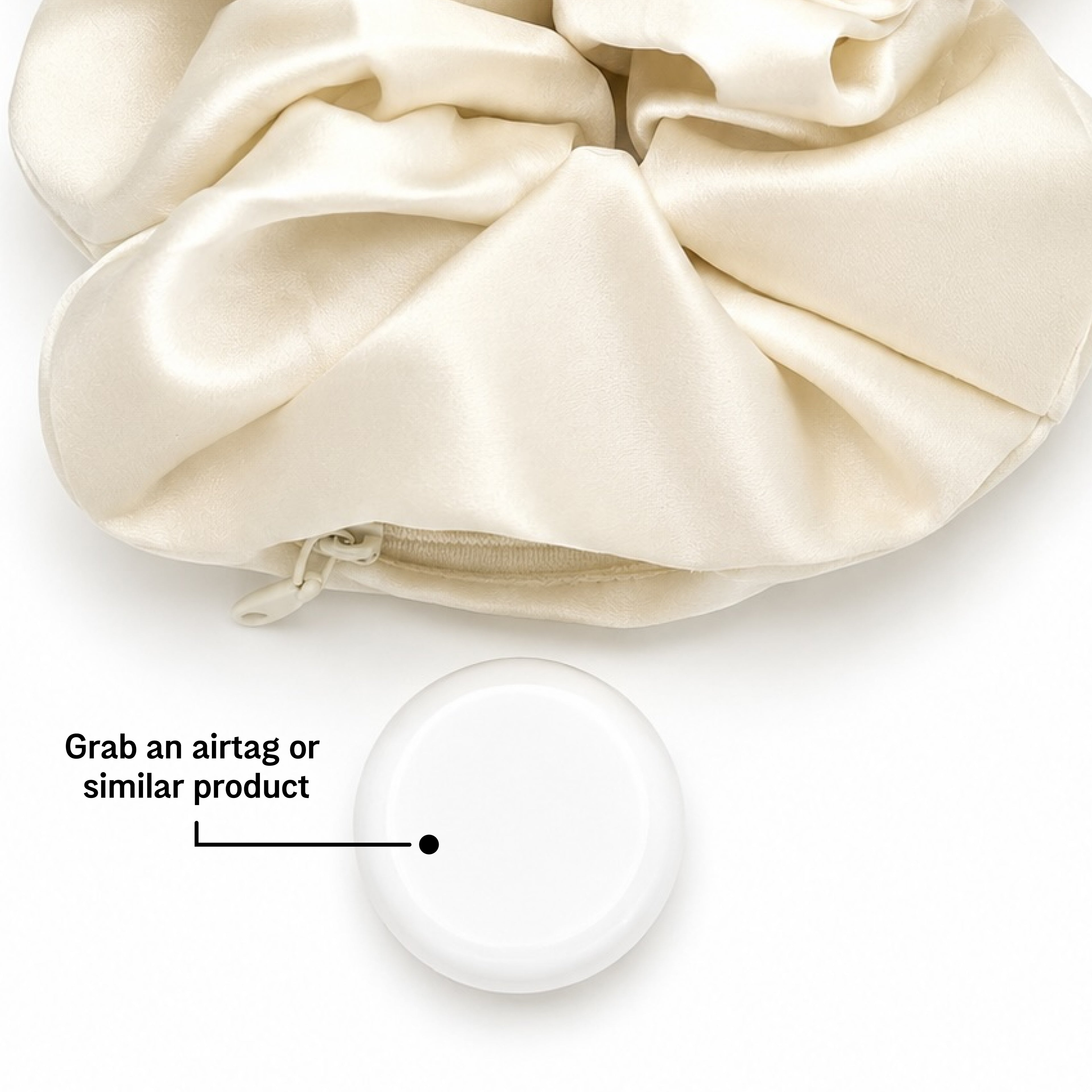 HairTag™ Scrunchie: Cloud